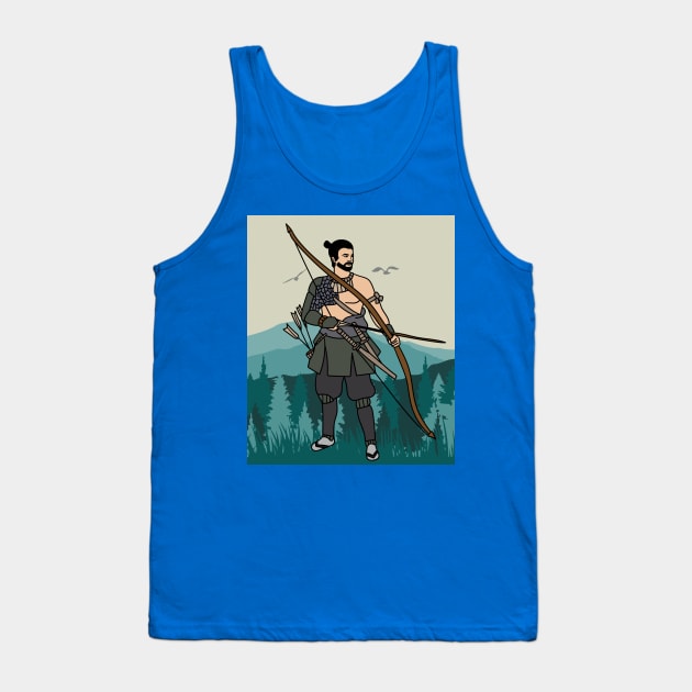 Archery With A Bow And Arrow Tank Top by flofin